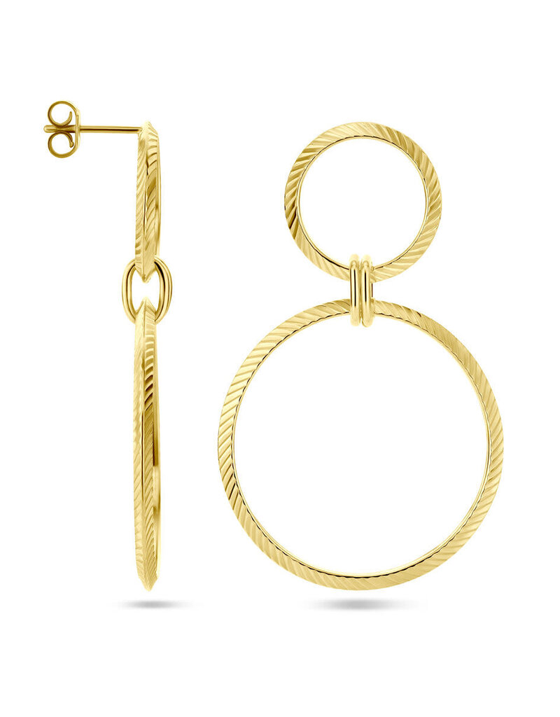 Zilveren verguld oorhangers