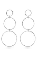 Zilveren oorhangers - Gerhodineerd