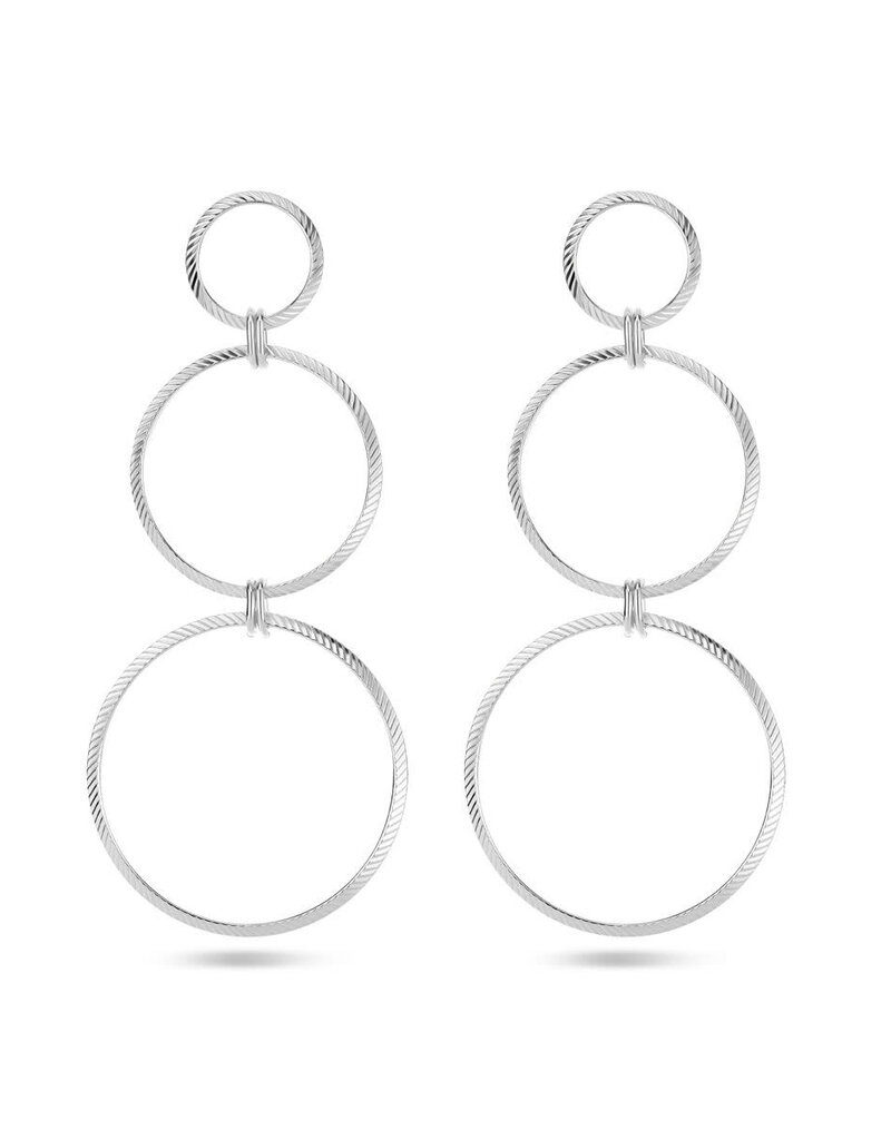 Zilveren oorhangers - Gerhodineerd