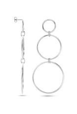 Zilveren oorhangers - Gerhodineerd