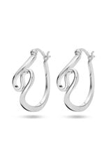 Zilveren oorringen - Gerhodineerd