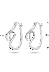 Zilveren oorringen - Gerhodineerd