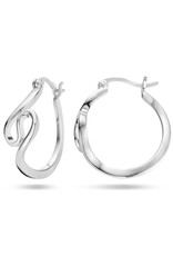 Zilveren oorringen - Gerhodineerd