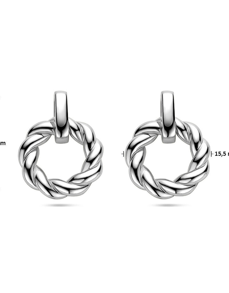 Zilveren oorknoppen - Gerhodineerd