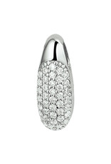 Zilveren hanger - Gerhodineerd - Zirkonia