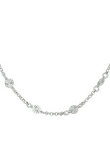 Zilveren collier - Gerhodineerd - 40 - 43 cm