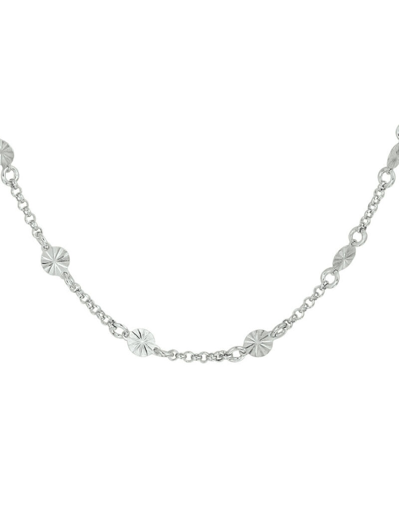 Zilveren collier - Gerhodineerd - 40 - 43 cm