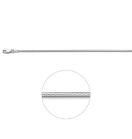 Zilveren collier - Slang - 1.6  mm - 45 cm