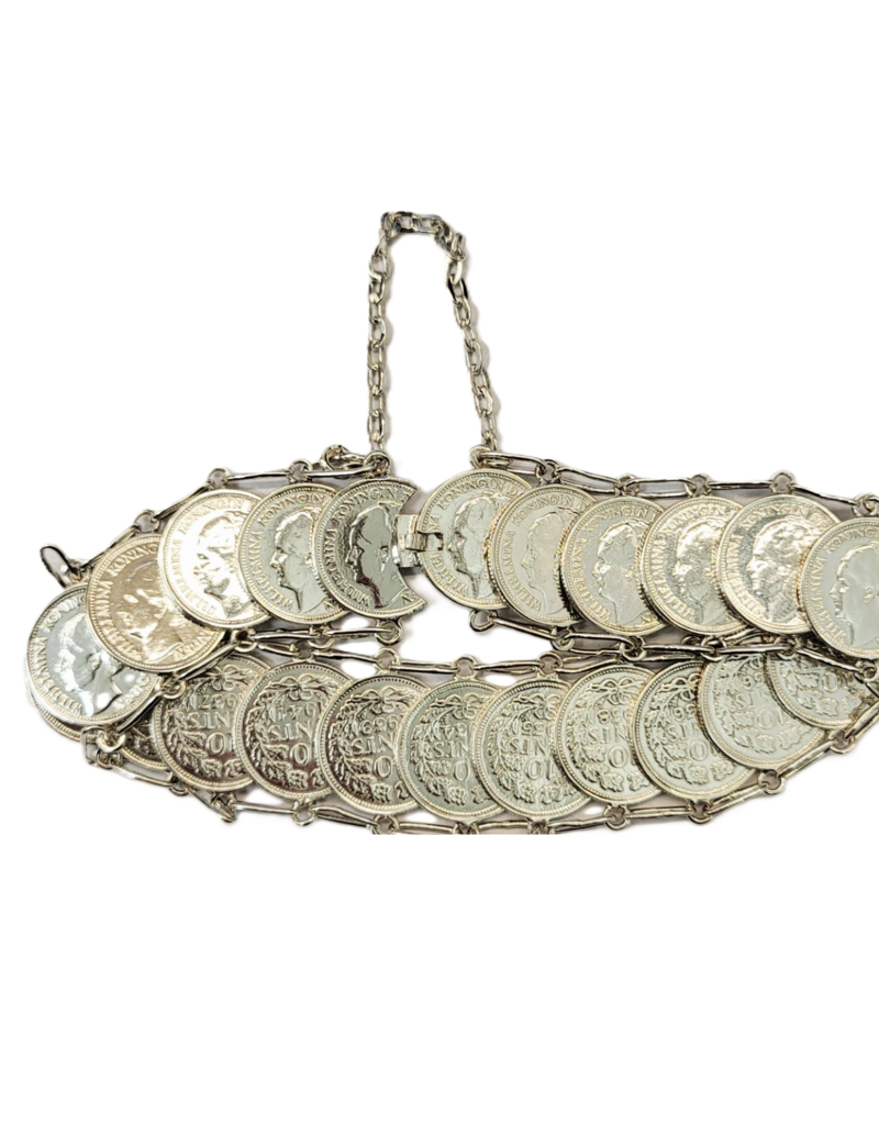 Occasions by Marleen Occasions by Marleen - Laag gehalte armband - Dubbeltjes - Bakslot - 20 cm