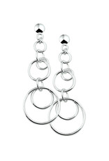 Zilveren oorhangers - Gerhodineerd