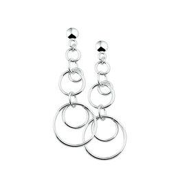 Zilveren oorhangers - Gerhodineerd