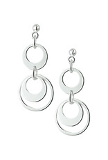 Zilveren oorhangers - Gerhodineerd