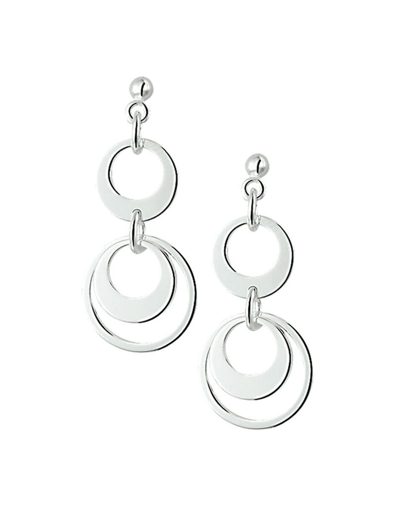 Zilveren oorhangers - Gerhodineerd