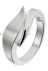 Zilveren ring - Gerhodineerd - Mat/glanzend - Maat 18.5