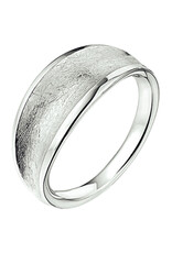 Zilveren ring - Gerhodineerd - Mat/glanzend - Maat 18.5