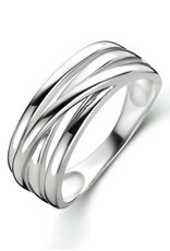 Zilveren ring - Gerhodineerd - Maat 18.5