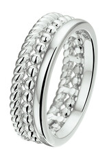 Zilveren ring - Gerhodineerd - Maat 18.5