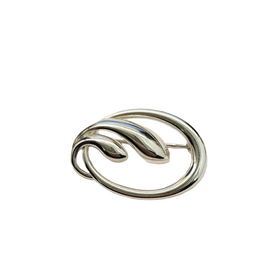 Occasions by Marleen Occasions by Marleen - Zilveren broche - Fantasie - Glad