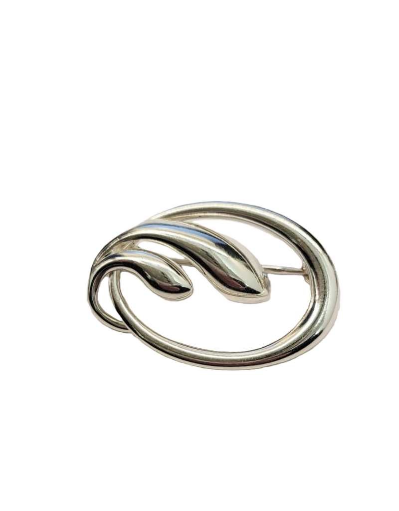 Occasions by Marleen Occasions by Marleen - Zilveren broche - Fantasie - Glad