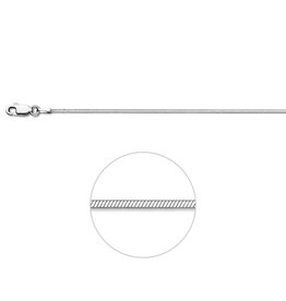Zilveren collier - Slang - 1.4 mm - 45 cm