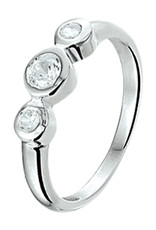 Zilveren ring - Gerhodineerd - Maat 15.5