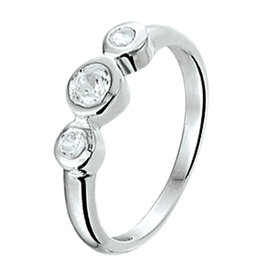Occasions by Marleen Zilveren ring - Gerhodineerd - Maat 15.5