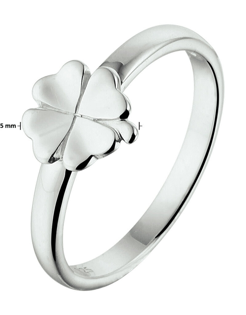 Zilveren kinderring - Gerhodineerd - Maat 15