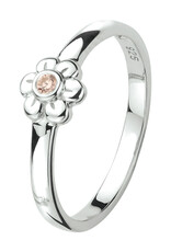 Zilveren kinderring - Gerhodineerd - Maat 15