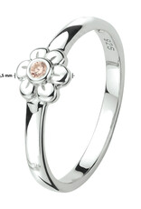 Zilveren kinderring - Gerhodineerd - Maat 15