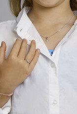 Zilveren kinderring - Gerhodineerd - Maat 15