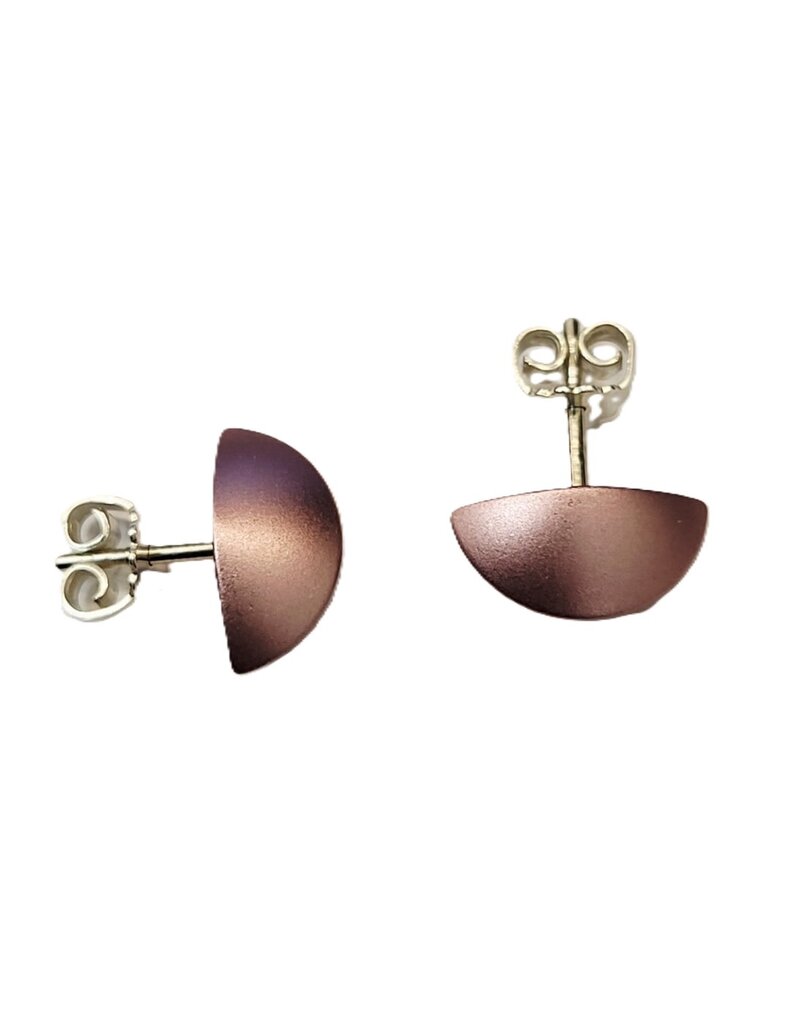 Otracosa Otracosa - Aluminium oorknoppen met zilveren steker - ST305 Licht roze