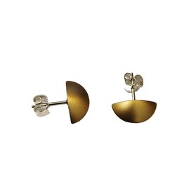 Otracosa Otracosa - Aluminium oorknoppen met zilveren steker - ST305 Apricot