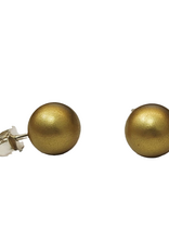 Otracosa Otracosa - Aluminium oorknoppen met zilveren steker - ST331 Licht goudkleurig