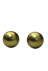 Otracosa Otracosa - Aluminium oorknoppen met zilveren steker - ST307 Licht groen