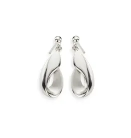 Zilveren oorhangers - Gerhodineerd - Mat/glanzend