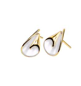 Zilveren / verguld - Oorknoppen - Gerhodineerd - Mat/glanzend