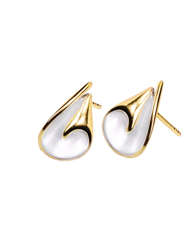 Zilveren / verguld - Oorknoppen - Gerhodineerd - Mat/glanzend