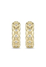 Gisser Zilver verguld - Oorringen - Zirkonia