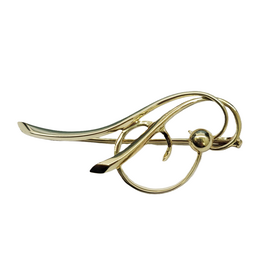 Occasions by Marleen Occasions by Marleen - 14 karaats - Gouden broche