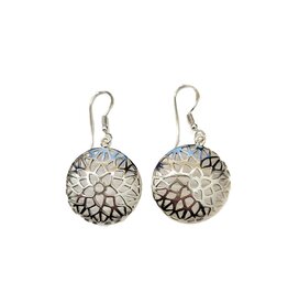 Occasions by Marleen Occasions by Marleen - Zilveren oorhangers - Opengewerkt rondjes