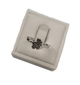 Occasions by Marleen Occasions by Marleen - Zilveren ring - Kinderwagen - Maat 19