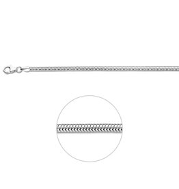 Zilveren collier - Slang - 3.2  mm - 45 cm