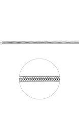 Zilveren collier - Slang - 3.2  mm - 45 cm