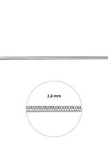 Zilveren collier - Slang - 2.4 mm - 45 cm