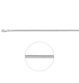 Zilveren collier - Slang - 2.0 mm - 45 cm