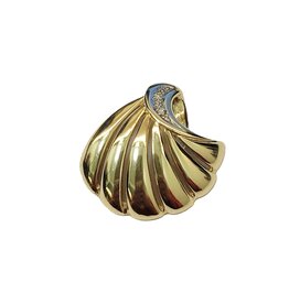 Occasions by Marleen Occasions by Marleen - 14 karaats - Gouden hanger - Schelp - Diamant