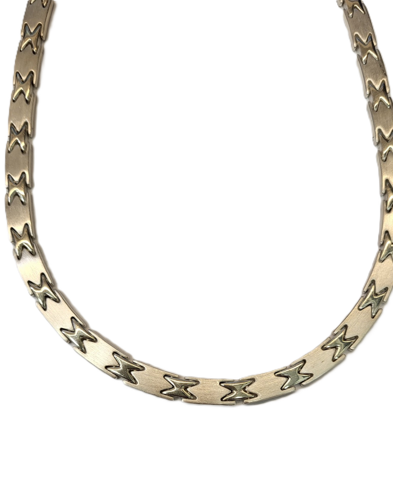 Occasions by Marleen Occasions by Marleen - Zilveren collier - Mat/glanzend - 43 cm