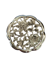 Occasions by Marleen Occasions by Marleen - Zilveren broche - Open bloem