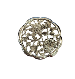 Occasions by Marleen Occasions by Marleen - Zilveren broche - Open bloem