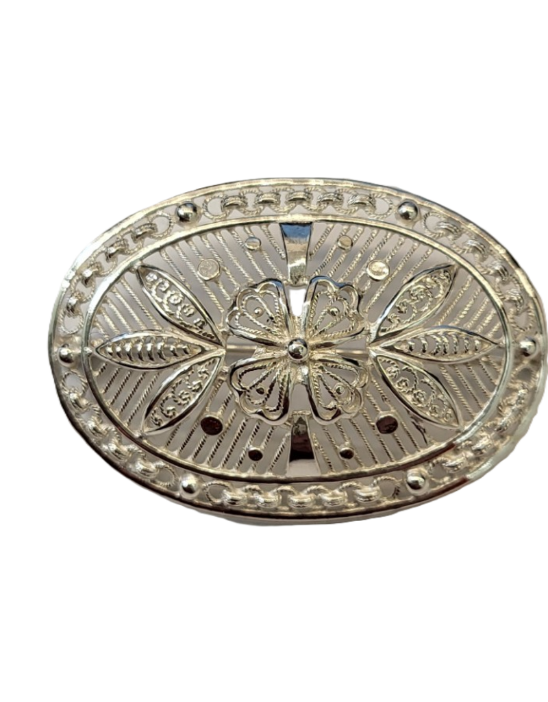 Occasions by Marleen Occasions by Marleen - Zilveren broche - Opengewerkt